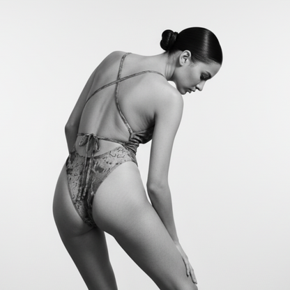 Luxe One-Piece Swimsuit / SNAKE