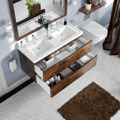 Eviva Smile Bath Vanity with Acrylic Top and Integrated Sink (24"-48")