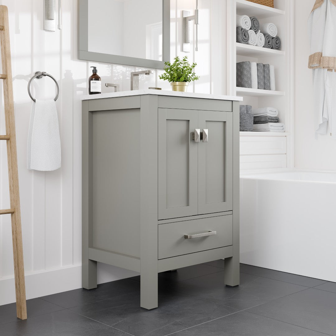Eviva Aberdeen Bath Vanity with Counter Top and Undermount Porcelain Sink (24"-96")