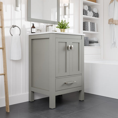 Eviva Aberdeen Bath Vanity with Counter Top and Undermount Porcelain Sink (24"-96")