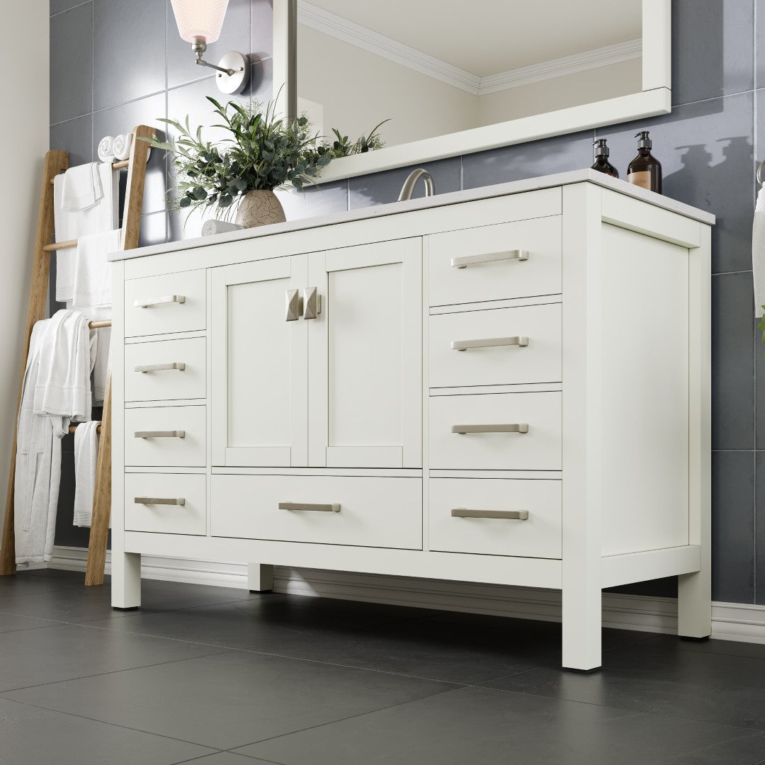 Eviva Aberdeen Bath Vanity with Counter Top and Undermount Porcelain Sink (24"-96")