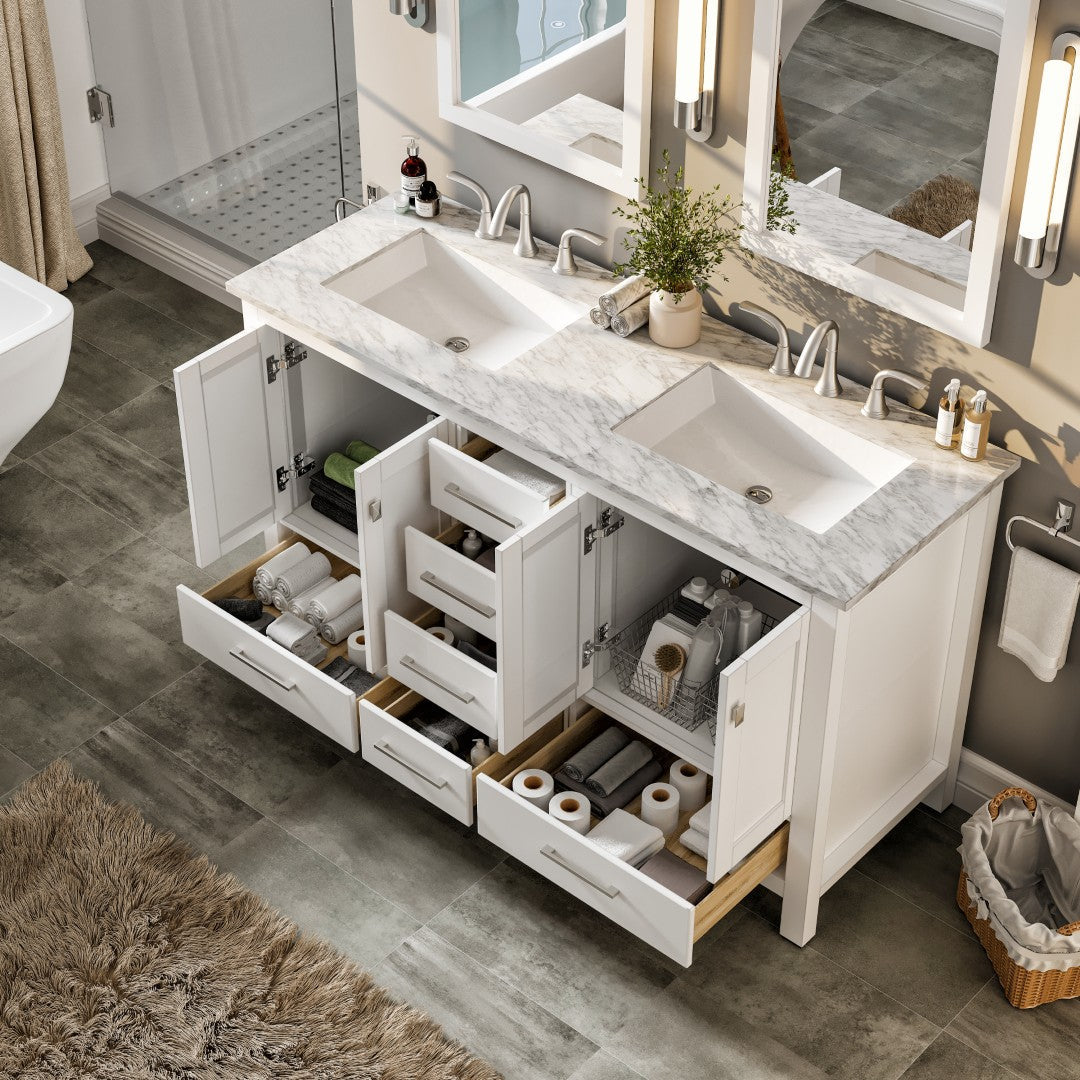 Eviva Aberdeen Transitional Bathroom Vanity (24"-72")