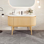 Eviva Haven Wall Mount Bath Vanity with Solid Surface Top and Integrated Sink (39"-71")