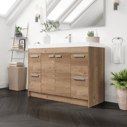 Eviva Lugano Bath Vanity with Acrylic Top and Integrated Sink (24"-84")