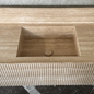 Marble Sink, Custom Travertine Sink, Handmade Beige Travertine Sink, Vein Cut Marble Vanity Top Sink, Marble Bathroom Sink, Vessel Sink (TR-124)