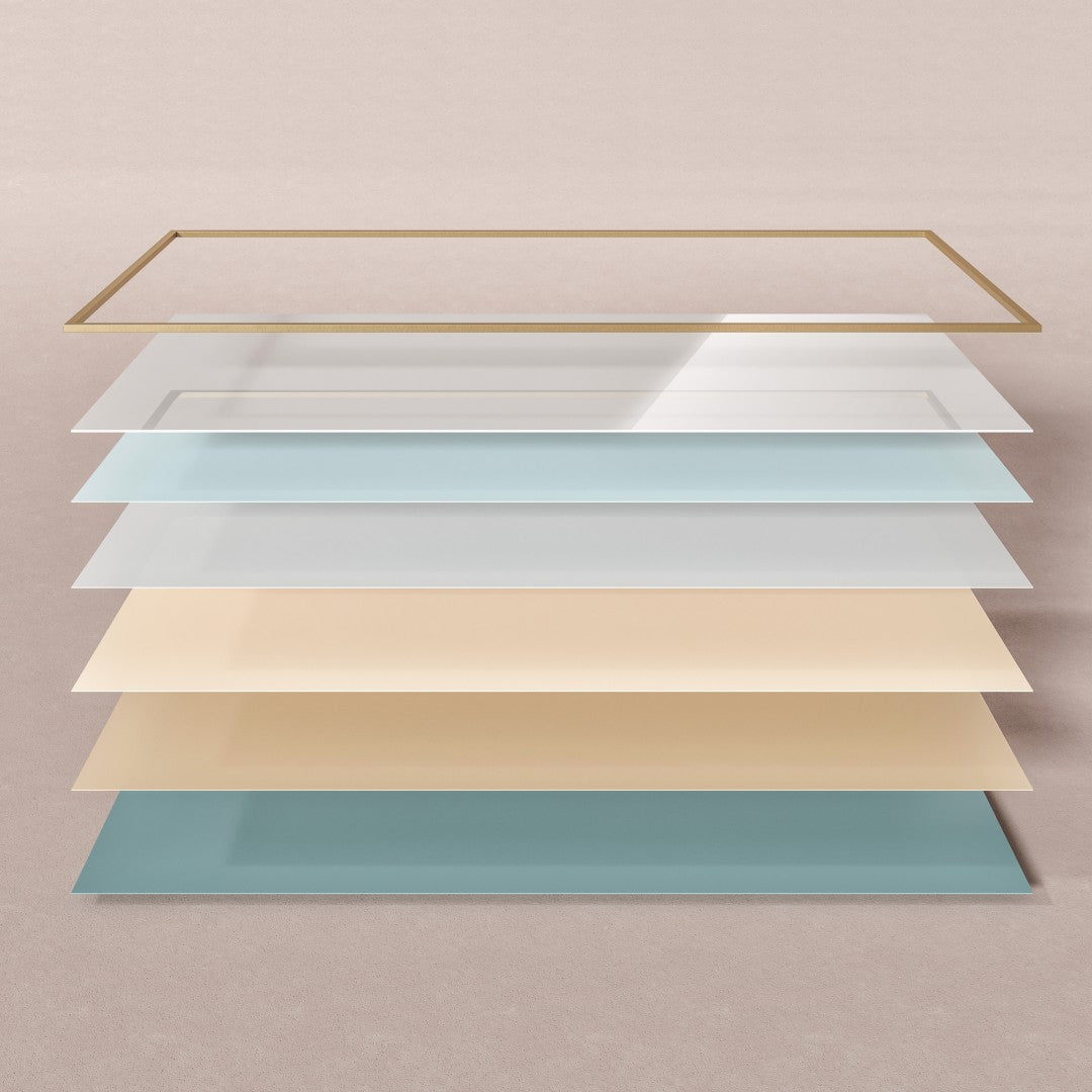 Eviva Gold Gold Metal Framed Mirror