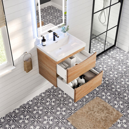 Eviva Smile Bath Vanity with Acrylic Top and Integrated Sink (24"-48")
