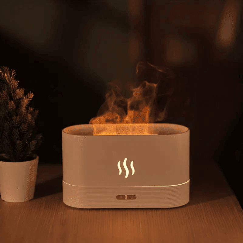 Simulated Flame Aroma Diffuser & Ultrasonic Cool Mist Maker