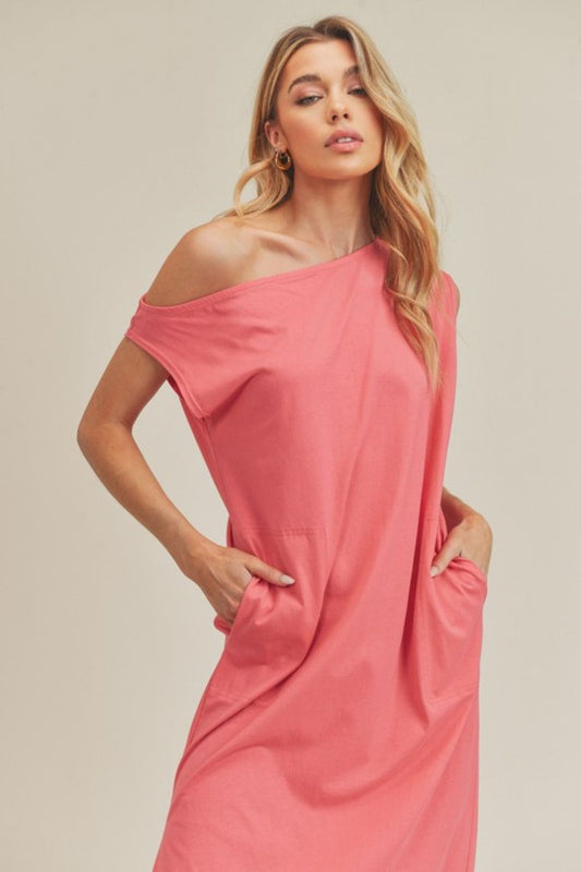 Aemi + Co Side Slit Round Neck Sleeveless Midi Dress | Apparel | Under $100 | Kitchen + Metal