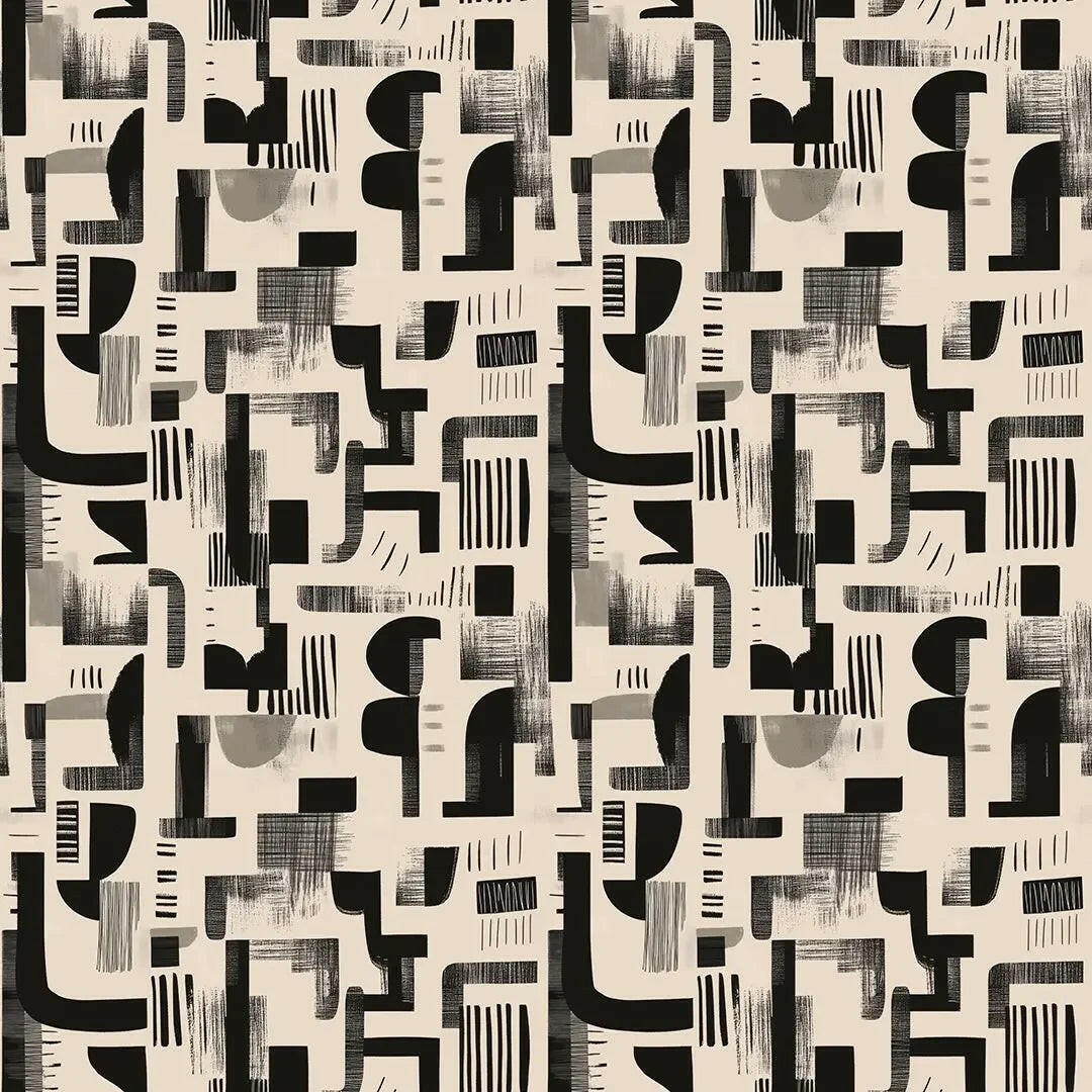 Urban Labyrinth Block Print