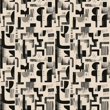 Urban Labyrinth Block Print