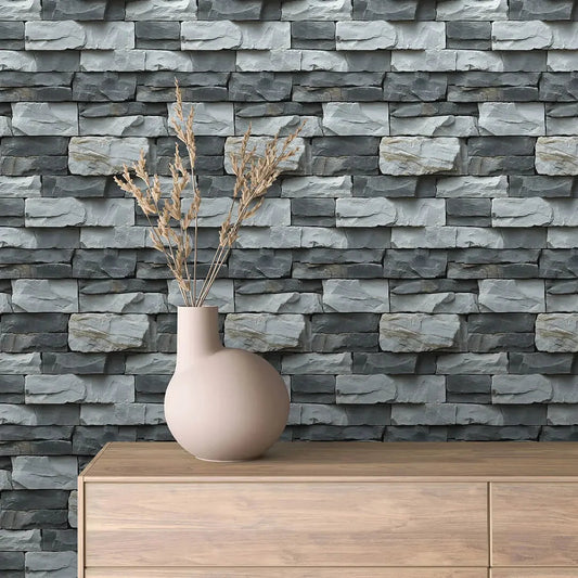 Ascot Grey Stone Ledge Wall
