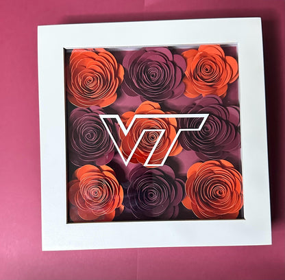 Custom College Flower Shadowbox