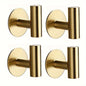 Set of Modern Metal SelfAdhesive Towel Hooks