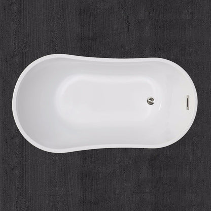 WOODBRIDGE 54" Acrylic Freestanding Bathtub Contemporary Soaking Tub