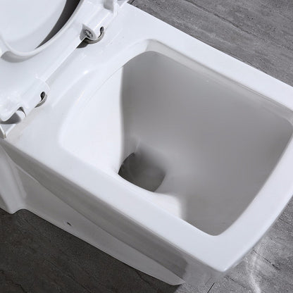 WOODBRIDGE Modern Square Design One Piece Dual Flush 1.28 GP Toilet,Chair Height with Soft Closing Seat