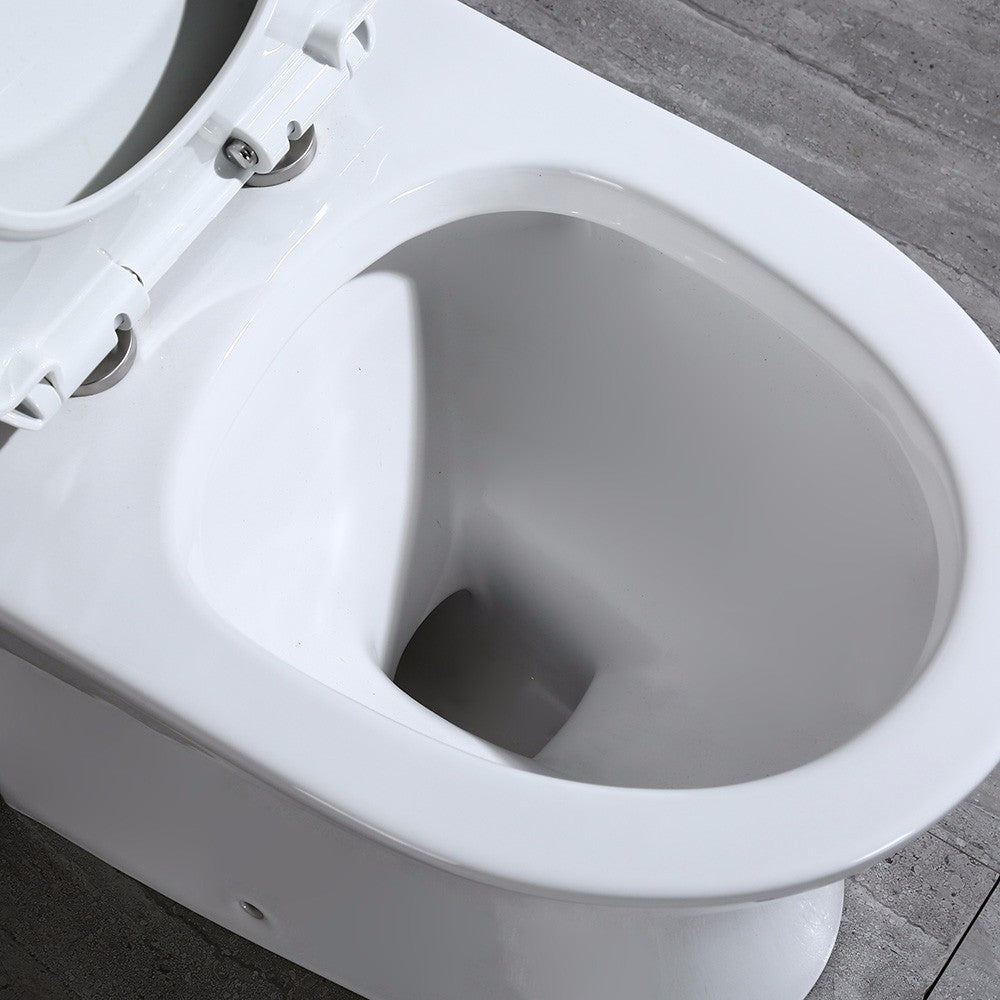 WOODBRIDGE One Piece Short Compact Bathroom Tiny Mini Commode Water Closet Dual Flush Concealed Trapway