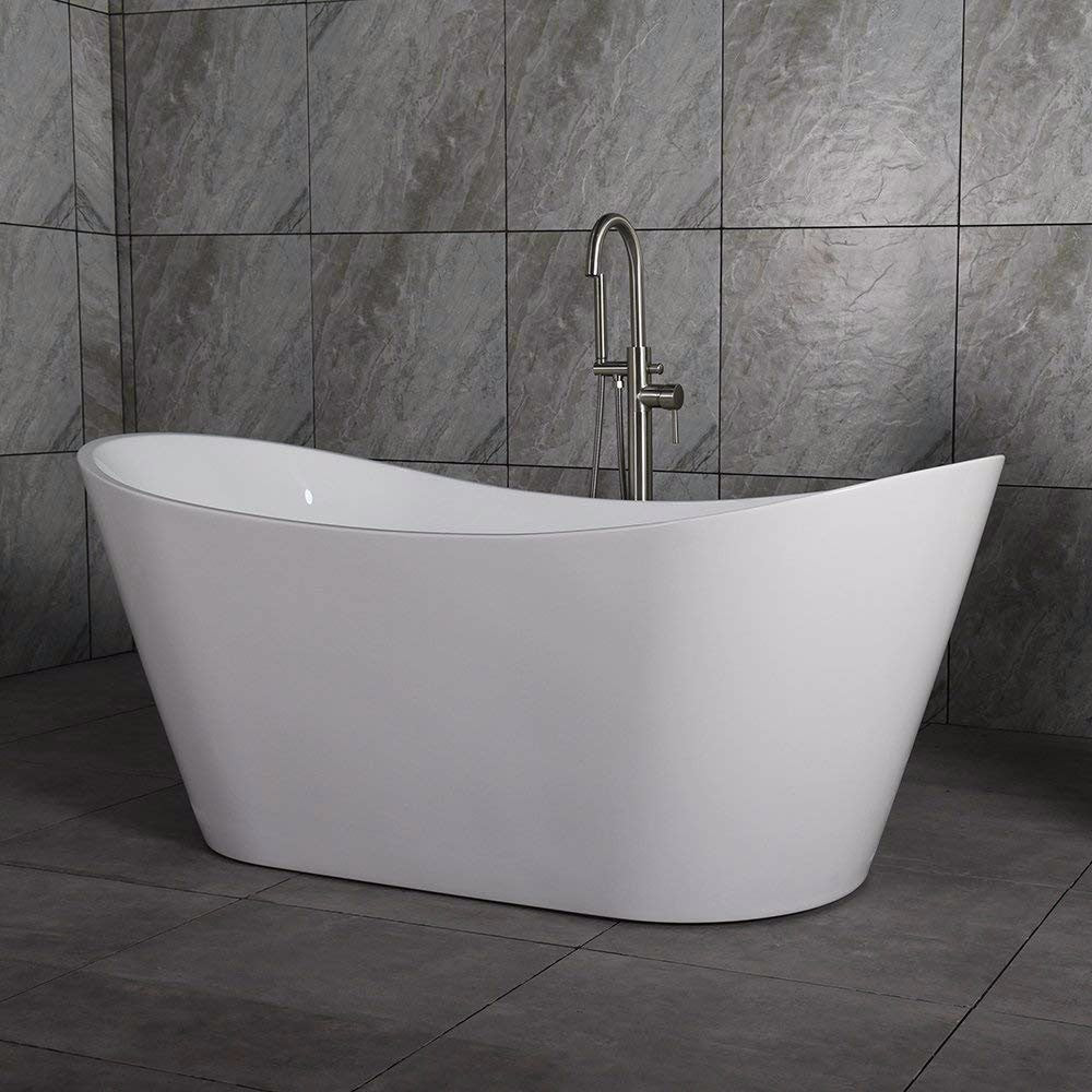 WOODBRIDGE 67" Acrylic Freestanding Bathtub Contemporary Soaking Tub