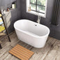 WOODBRIDGE 59" Acrylic Freestanding Bathtub Contemporary Soaking Tub