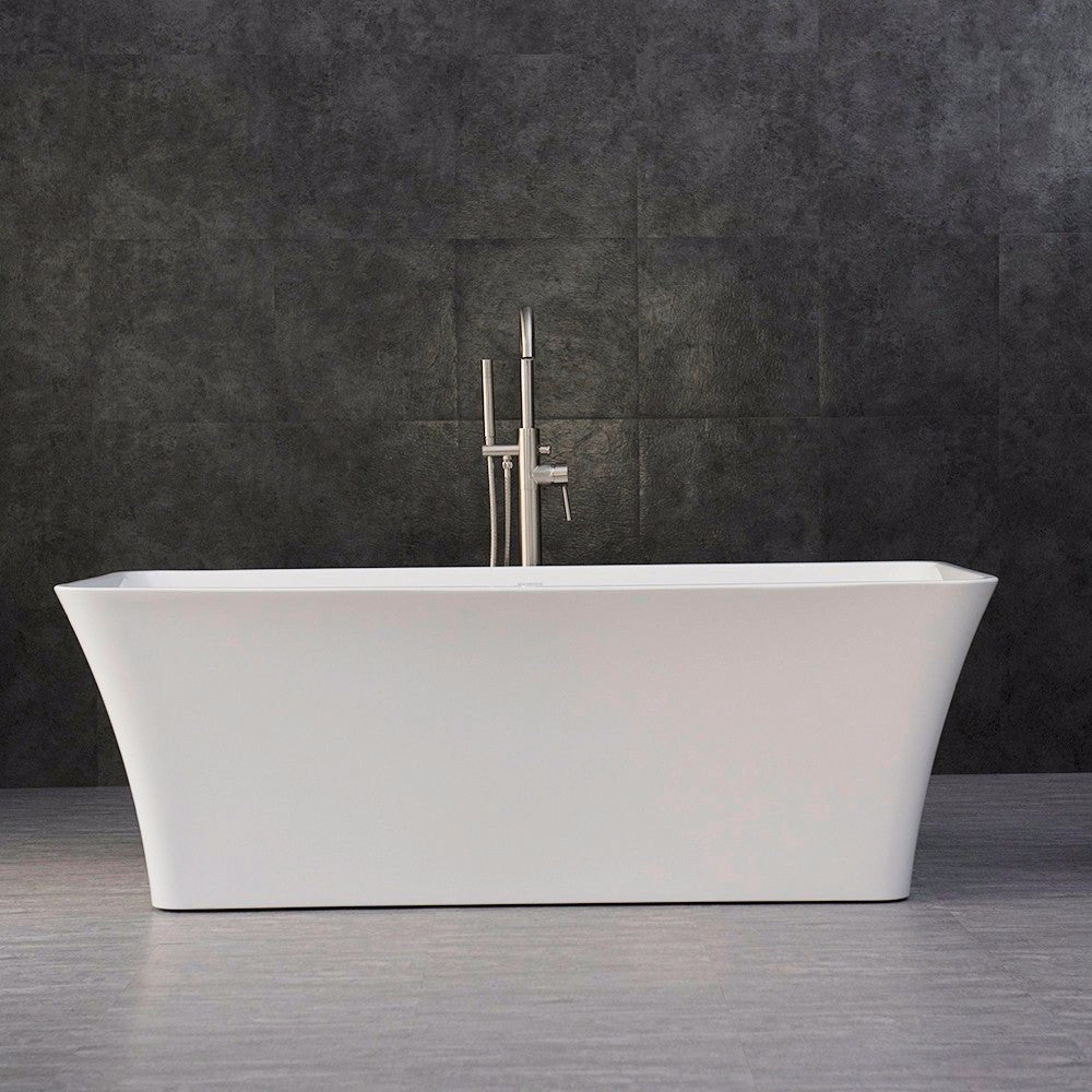 WOODBRIDGE 67" Acrylic Freestanding Bathtub Contemporary Soaking Tub