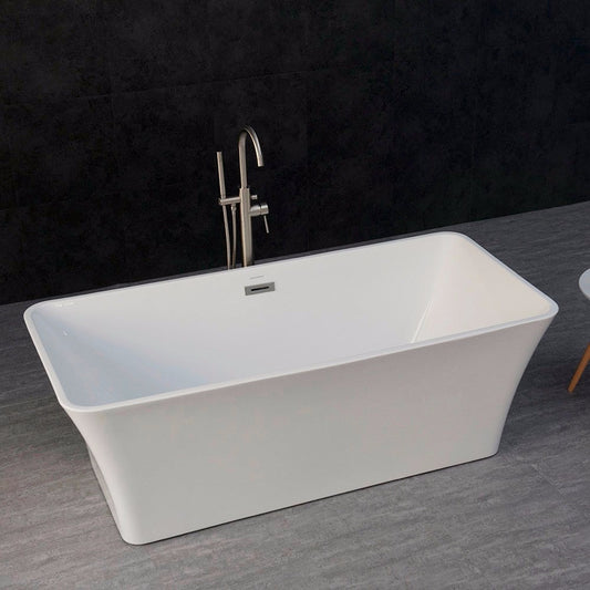 WOODBRIDGE 67" Acrylic Freestanding Bathtub Contemporary Soaking Tub