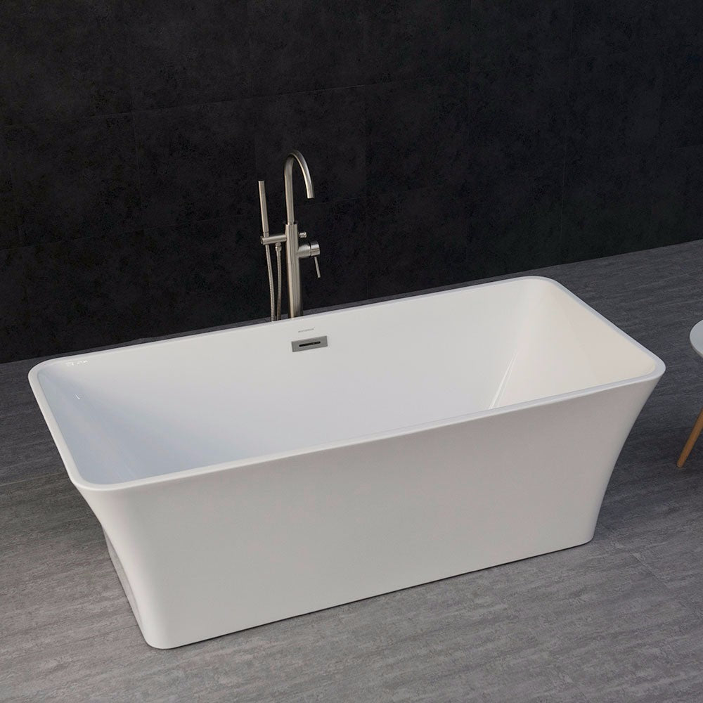 WOODBRIDGE 67" Acrylic Freestanding Bathtub Contemporary Soaking Tub