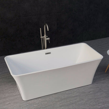 WOODBRIDGE 67" Acrylic Freestanding Bathtub Contemporary Soaking Tub
