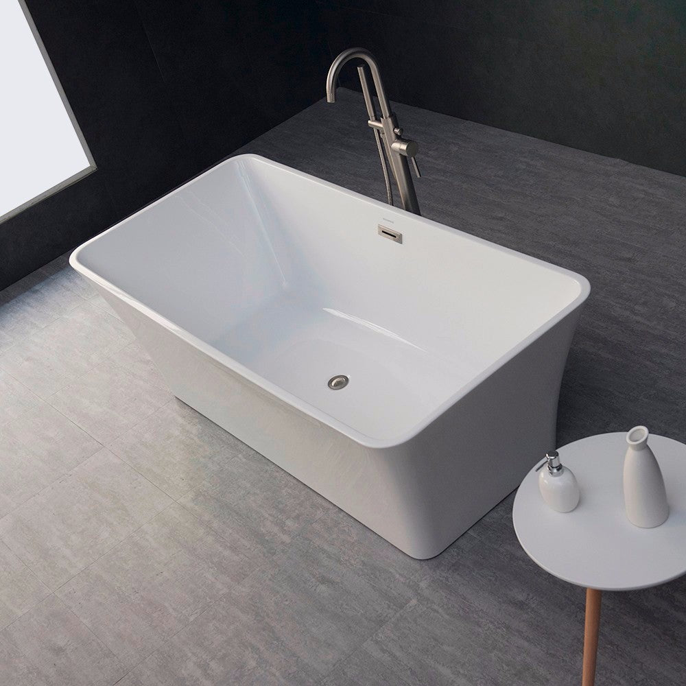 WOODBRIDGE 67" Acrylic Freestanding Bathtub Contemporary Soaking Tub