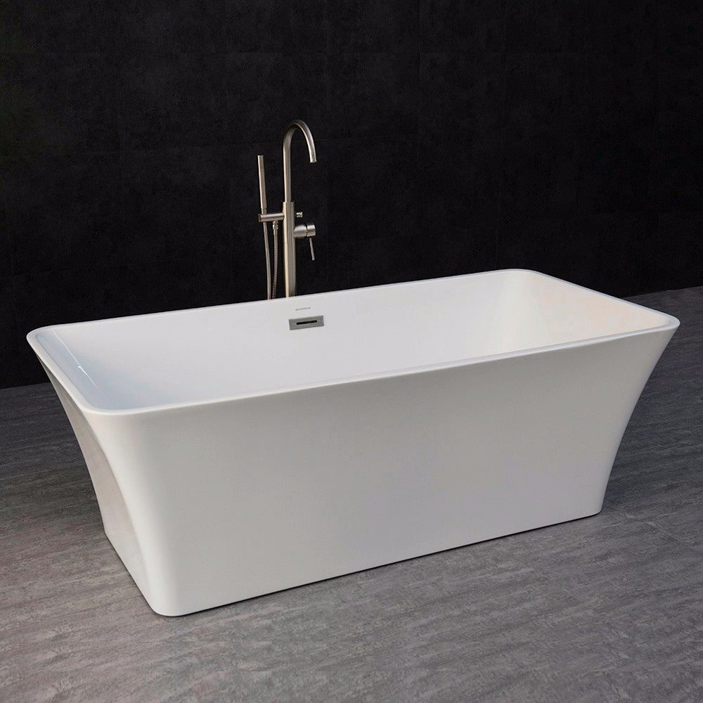 WOODBRIDGE 67" Acrylic Freestanding Bathtub Contemporary Soaking Tub