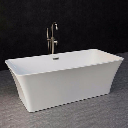 WOODBRIDGE 67" Acrylic Freestanding Bathtub Contemporary Soaking Tub