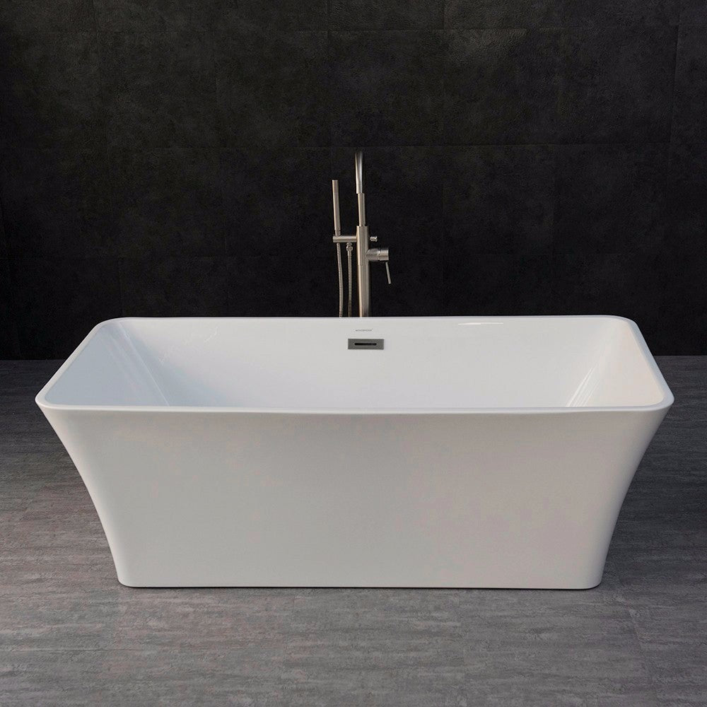 WOODBRIDGE 67" Acrylic Freestanding Bathtub Contemporary Soaking Tub