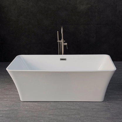 WOODBRIDGE 67" Acrylic Freestanding Bathtub Contemporary Soaking Tub