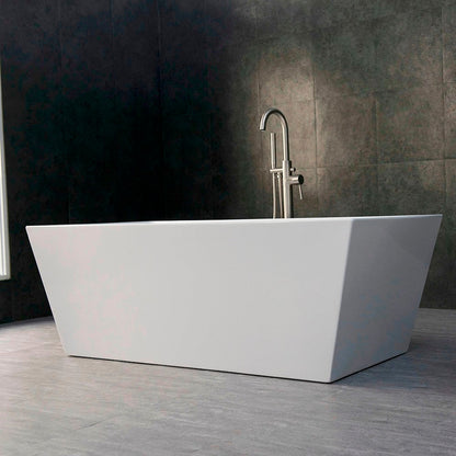 WOODBRIDGE 67" Acrylic Freestanding Bathtub Contemporary Soaking Tub