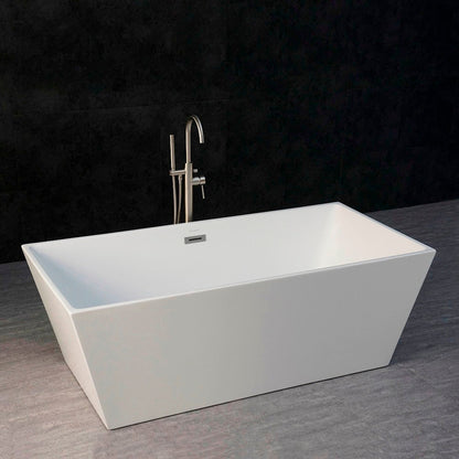 WOODBRIDGE 67" Acrylic Freestanding Bathtub Contemporary Soaking Tub