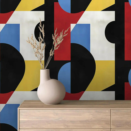 Primary Forms Abstract Composition