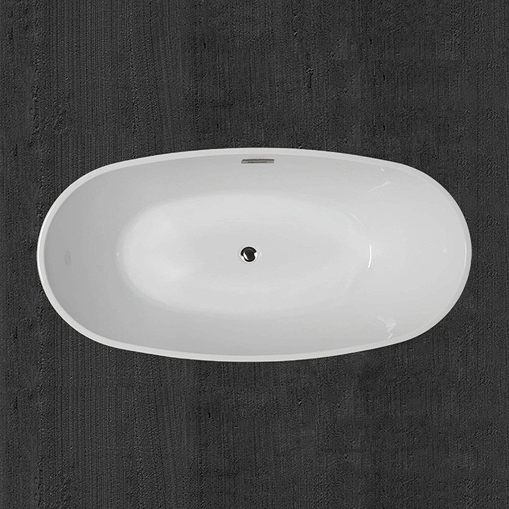 WOODBRIDGE 67" Acrylic Freestanding Bathtub Contemporary Soaking Tub