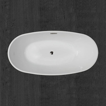 WOODBRIDGE 67" Acrylic Freestanding Bathtub Contemporary Soaking Tub