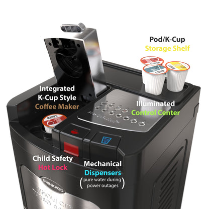 Drinkpod 3000 Elite Series - Coffee Plus Water Purification Cooler