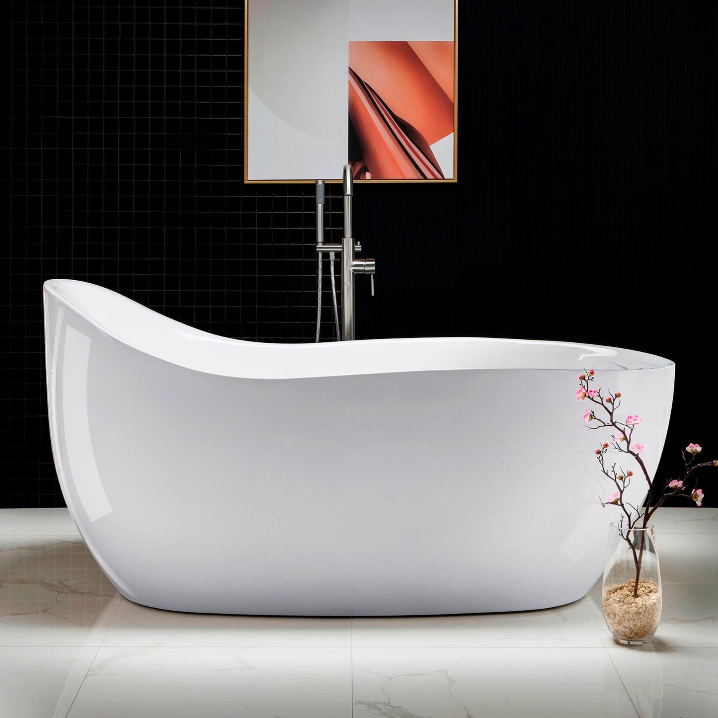 WOODBRIDGE B-0033 Deluxe Air Bubble Free Standing Bathtub