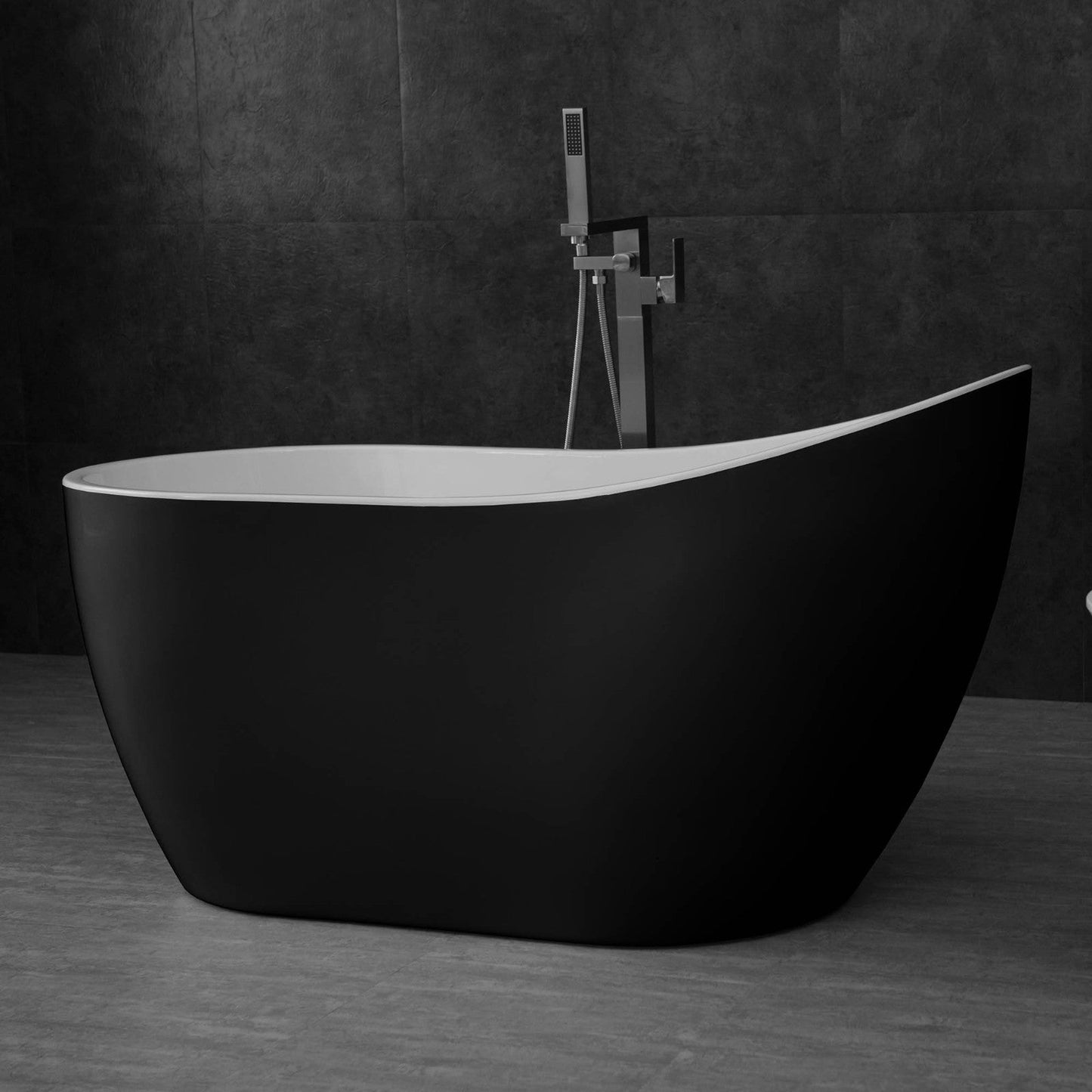 WOODBRIDGE B-1807 Acrylic Freestanding Contemporary Soaking Tub
