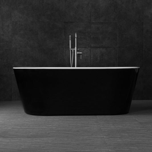 WOODBRIDGE B-1813 67" Acrylic Freestanding Bathtub Contemporary Soaking Tub