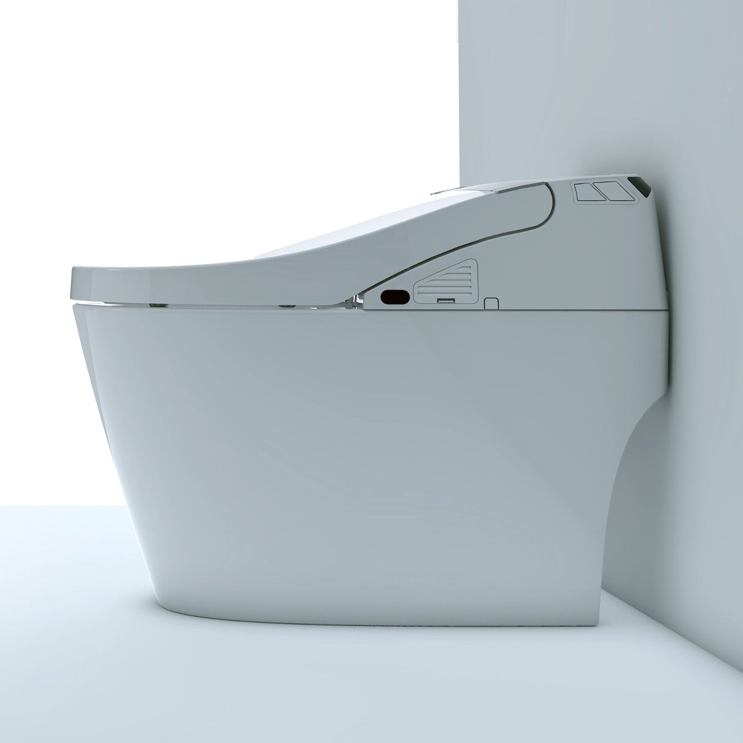 WOODBRIDGE B0960S Auto Flush, Auto Open & Auto Close, 1.28 GPF Single Flush Toilet with Intelligent Smart Bidet Seat and Wireless Remote Control, Chair Height
