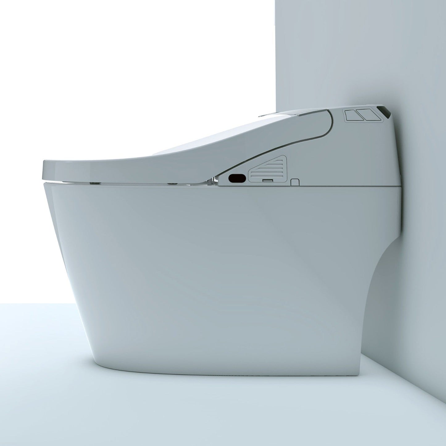 WOODBRIDGE B0960S Auto Flush, Auto Open & Auto Close, 1.28 GPF Single Flush Toilet with Intelligent Smart Bidet Seat and Wireless Remote Control, Chair Height