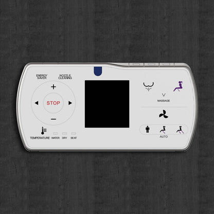 WOODBRIDGE B0960S Auto Flush, Auto Open & Auto Close, 1.28 GPF Single Flush Toilet with Intelligent Smart Bidet Seat and Wireless Remote Control, Chair Height