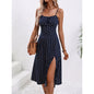Polka Dot Suspender Dress - New Summer Sexy Split Long Dress for Women