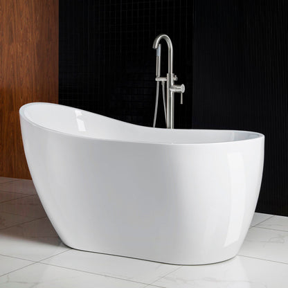 WOODBRIDGE 54" Acrylic Freestanding Bathtub Contemporary Soaking Tub