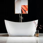 WOODBRIDGE 59" Acrylic Freestanding Bathtub Contemporary Soaking Tub