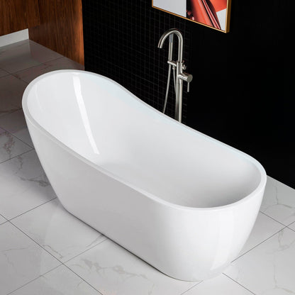 WOODBRIDGE 67" Acrylic Freestanding Bathtub Contemporary Soaking Tub