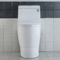 WOODBRIDGE One Piece Dual Flush 1.0/1.6 Gpf,with Soft Closing Seat, White, Elongated Toilet, Convenient 20" Seating Height