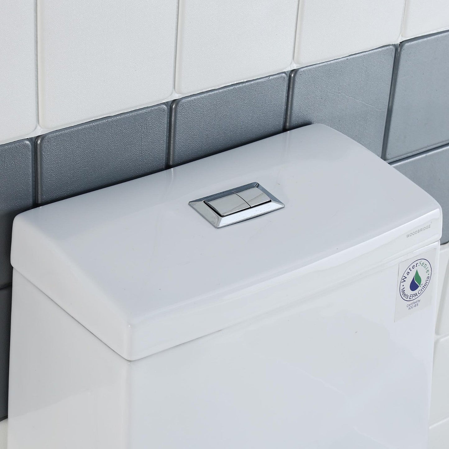 WOODBRIDGE One Piece Dual Flush 1.0/1.6 Gpf,with Soft Closing Seat, White, Elongated Toilet, Convenient 20" Seating Height